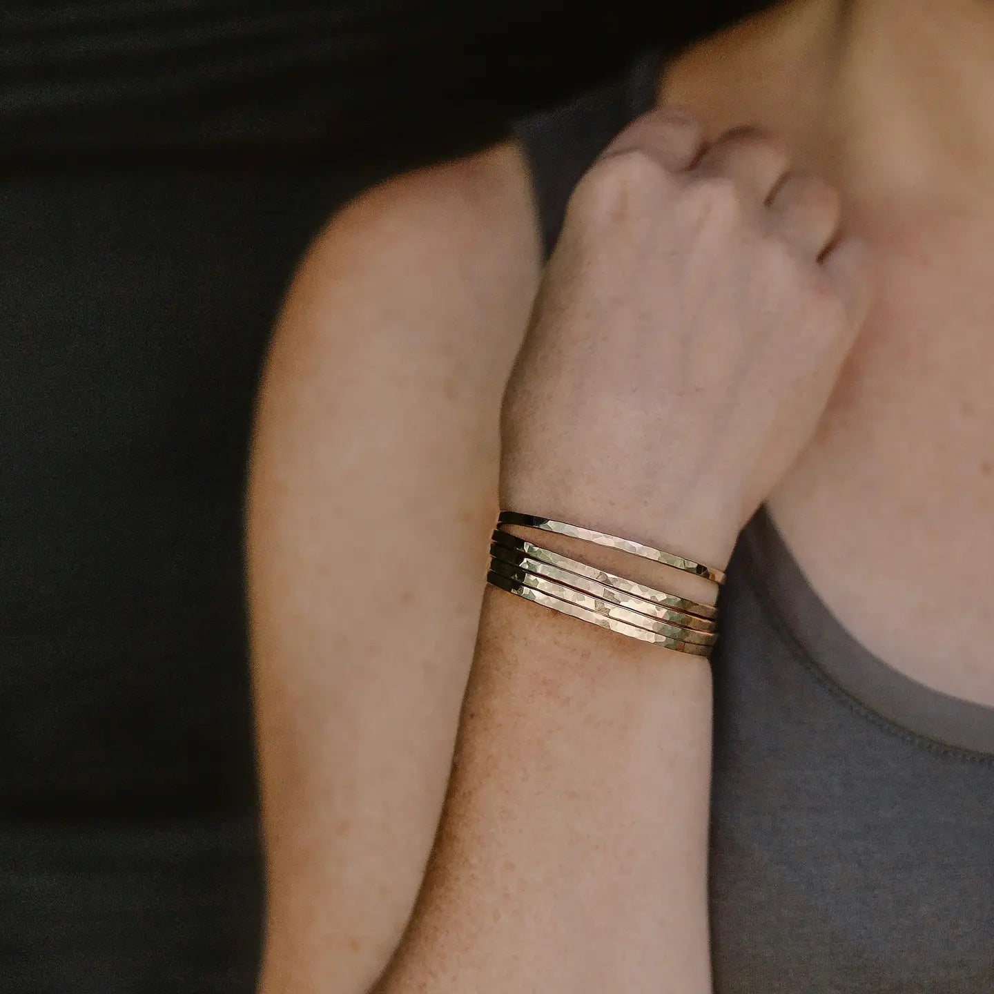 Carolyn Keys Hammered Cuff