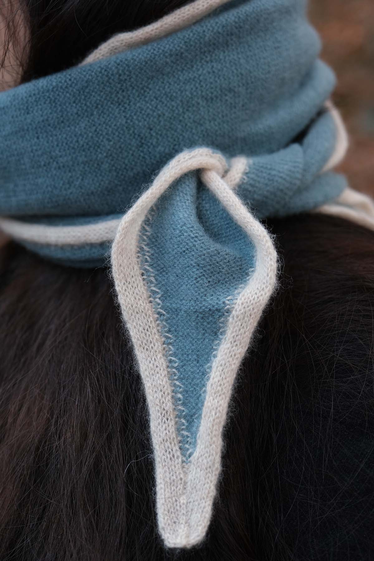 Oats & Rice Cashmere Short Scarf