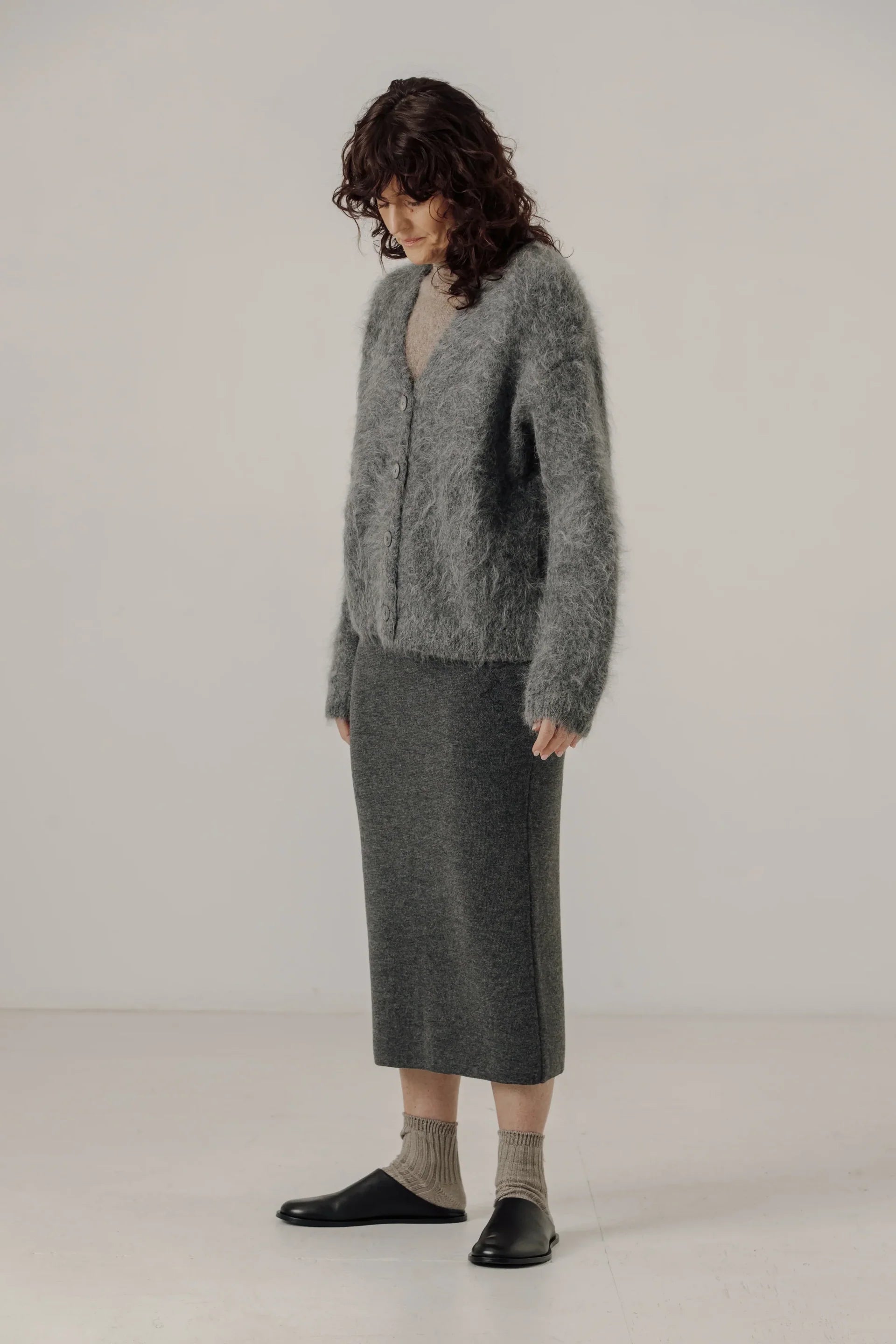 BARE Suri Alpaca Cardigan