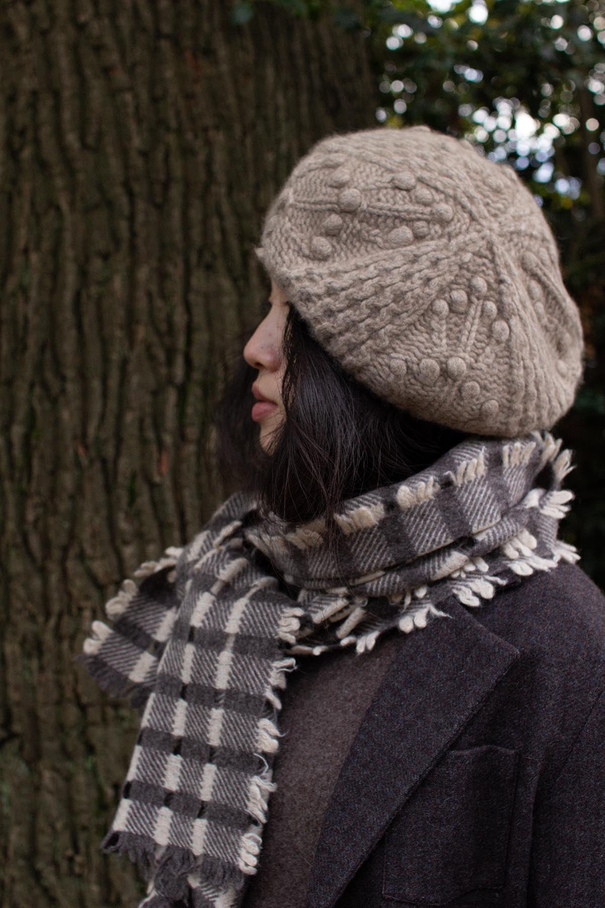 Oats & Rice Crafted Selvedge Cashmere Scarf