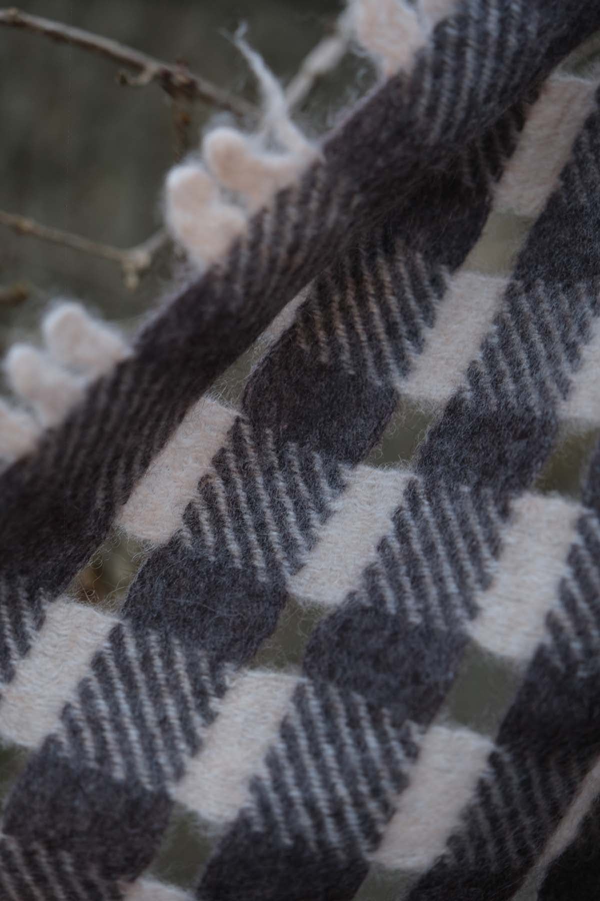 Oats & Rice Crafted Selvedge Cashmere Scarf