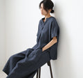 Evam Eva Linen Tuck Pullover