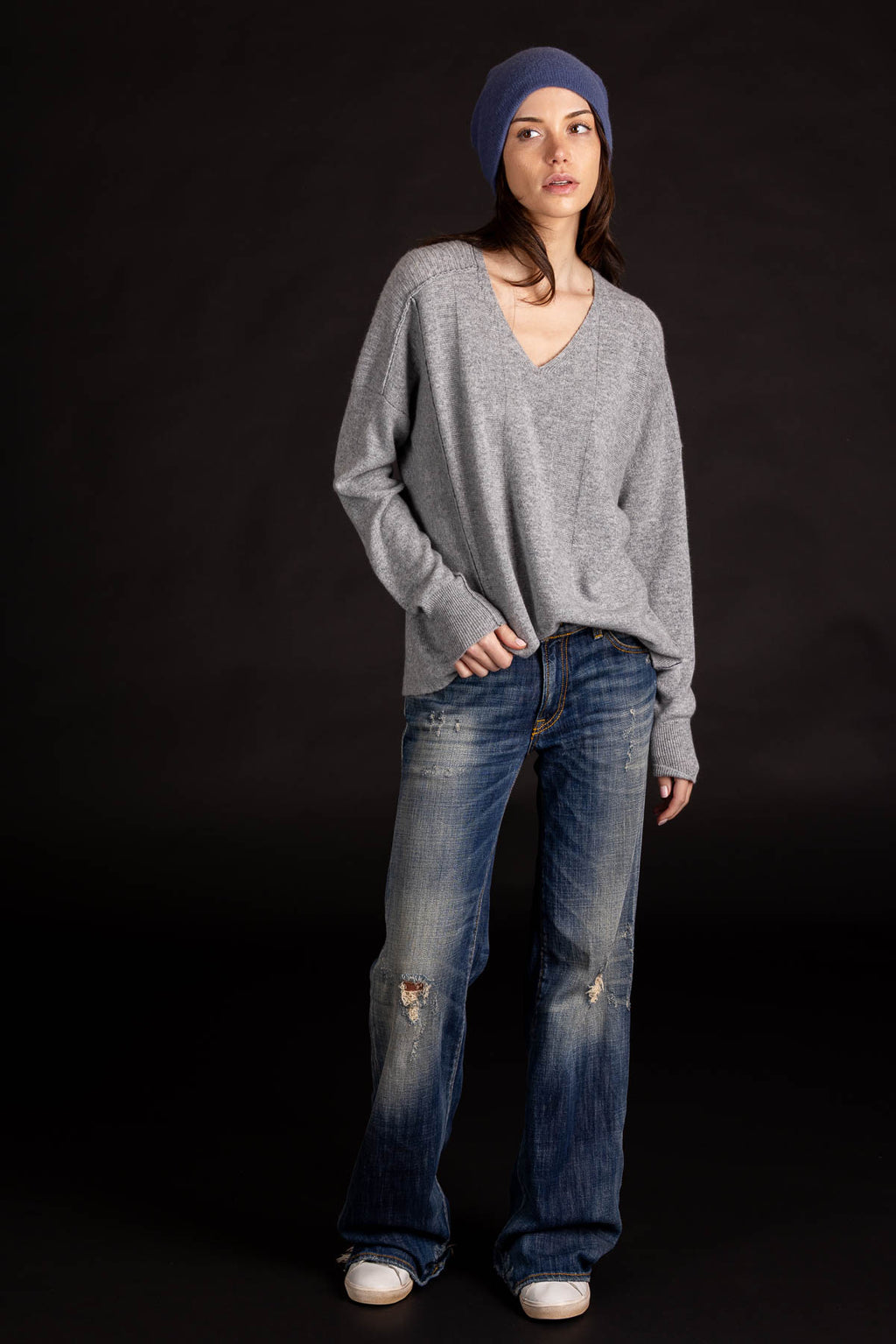 Paychi Guh Panel V-neck Pullover