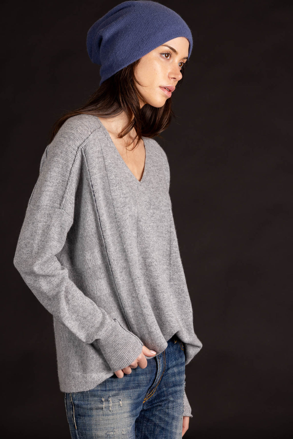 Paychi Guh Panel V-neck Pullover