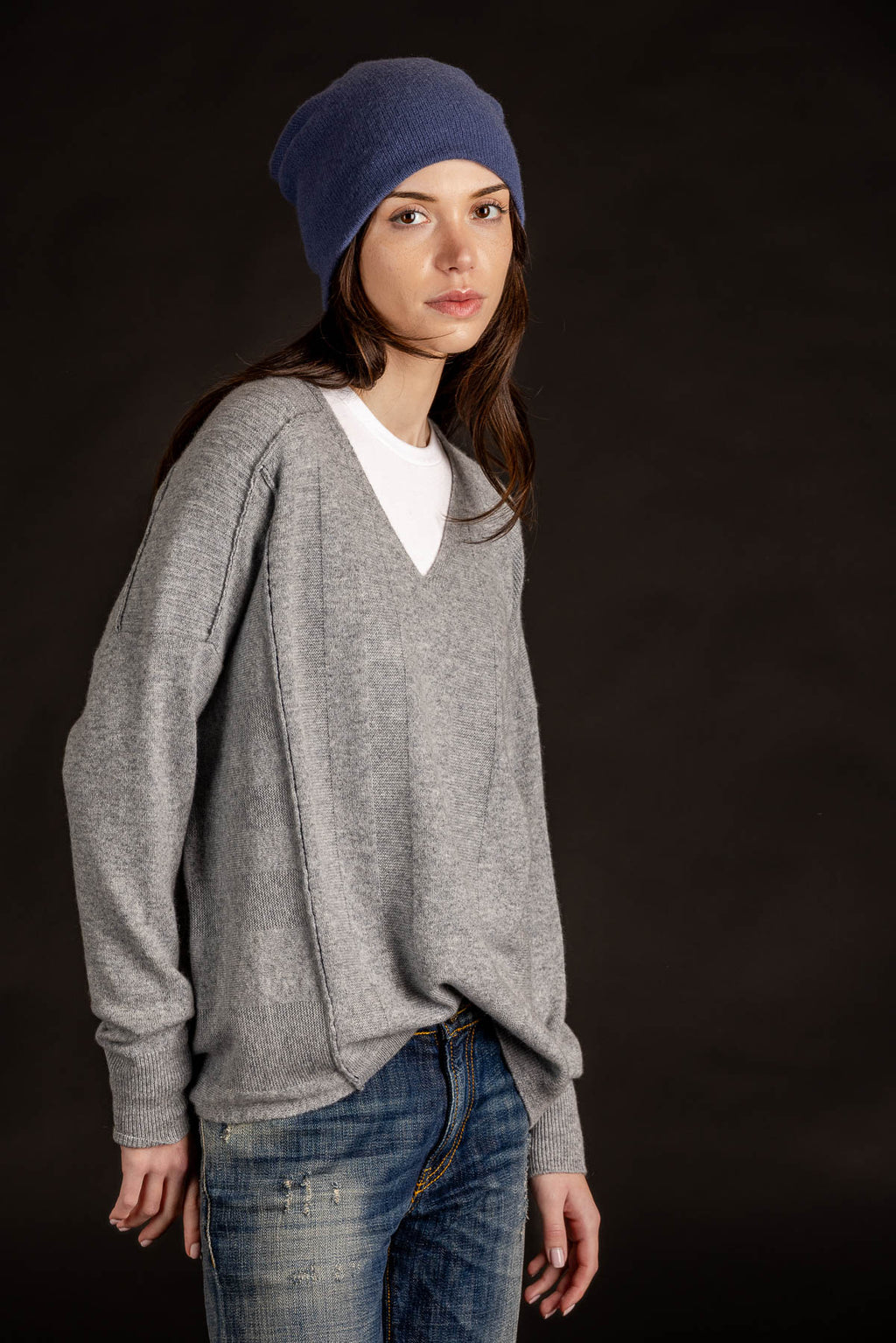 Paychi Guh Panel V-neck Pullover