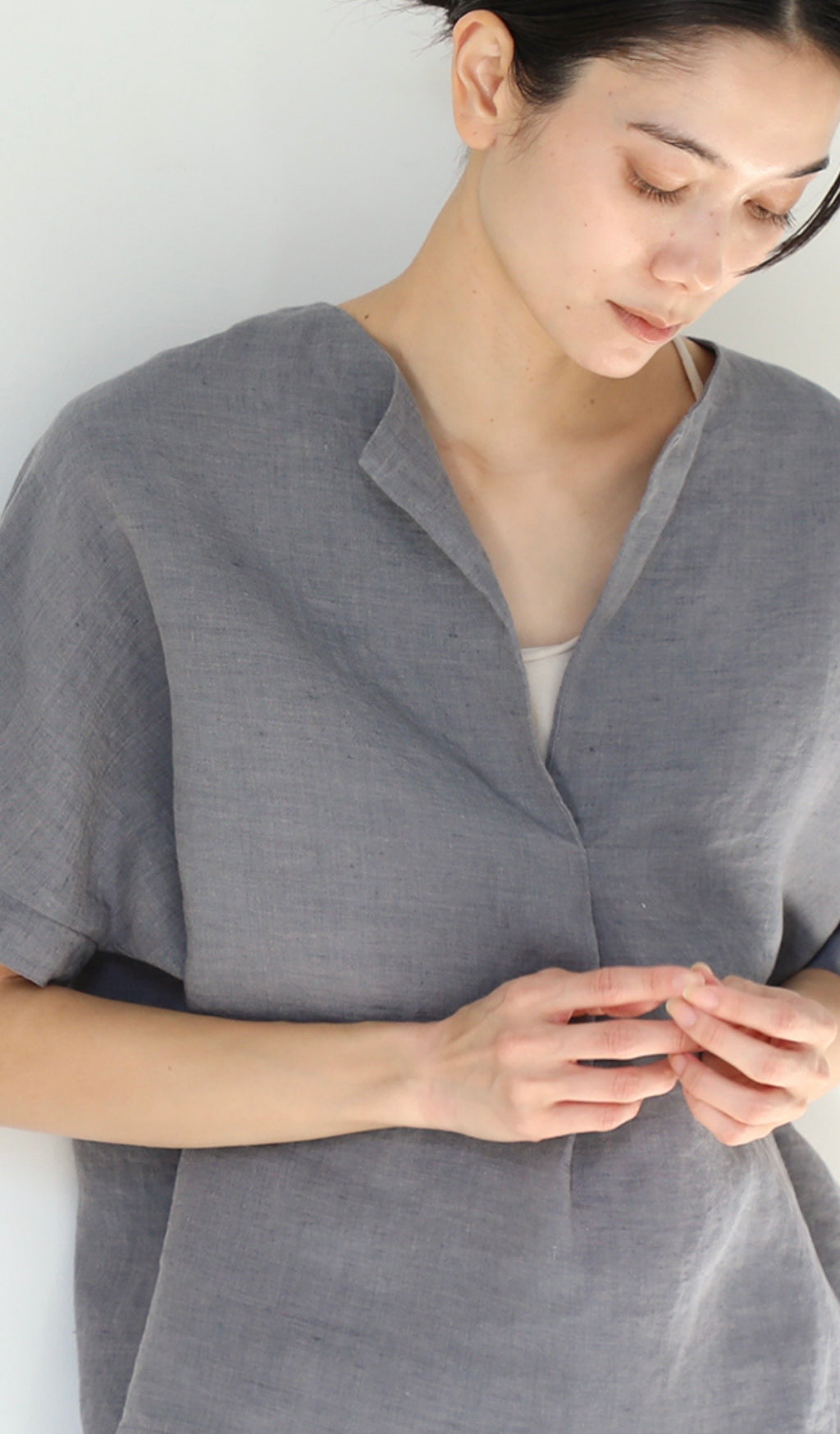 Evam Eva Linen Tuck Pullover