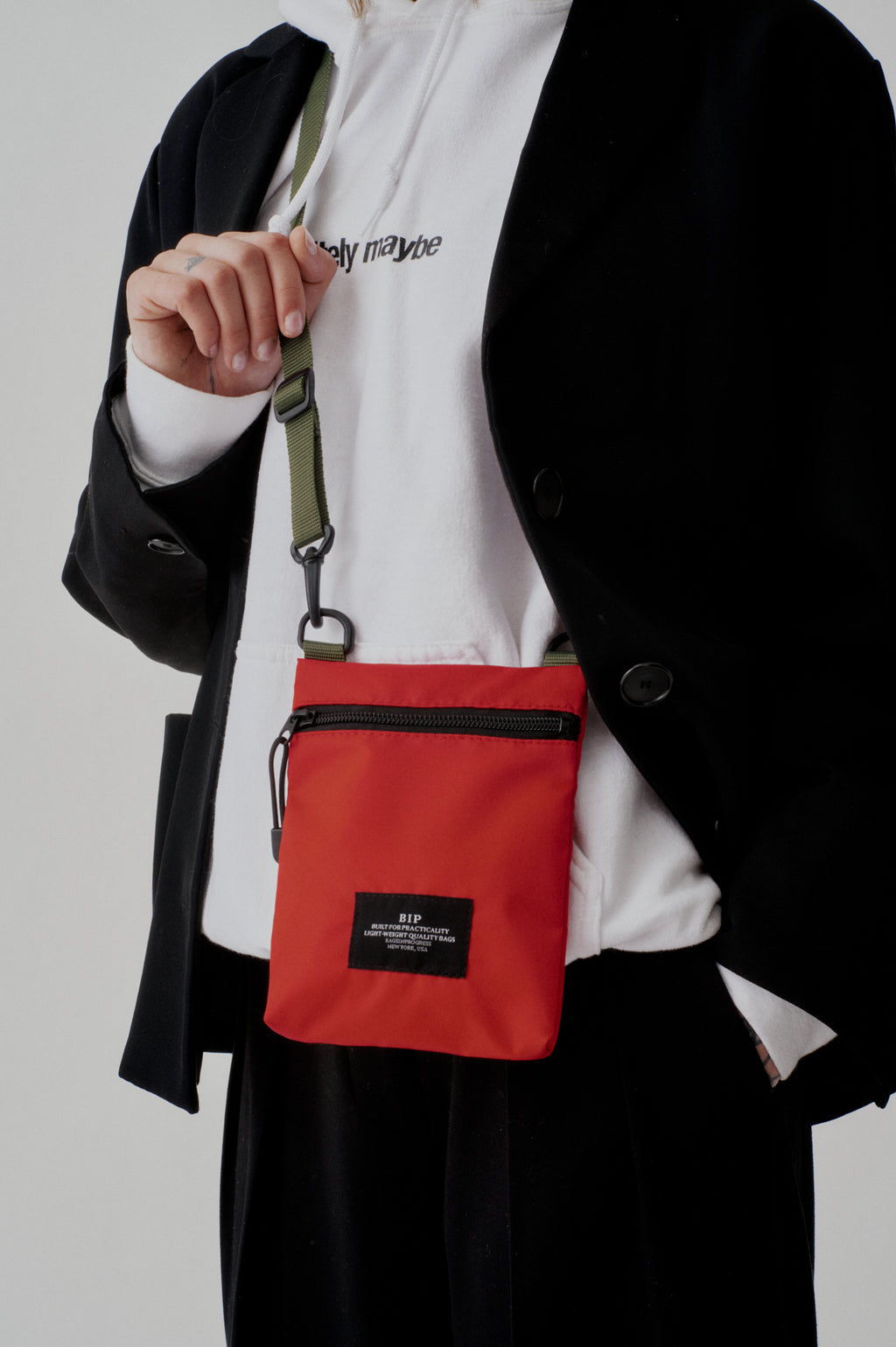 Bags in Progress Zipper Pouch Shoulder Bag