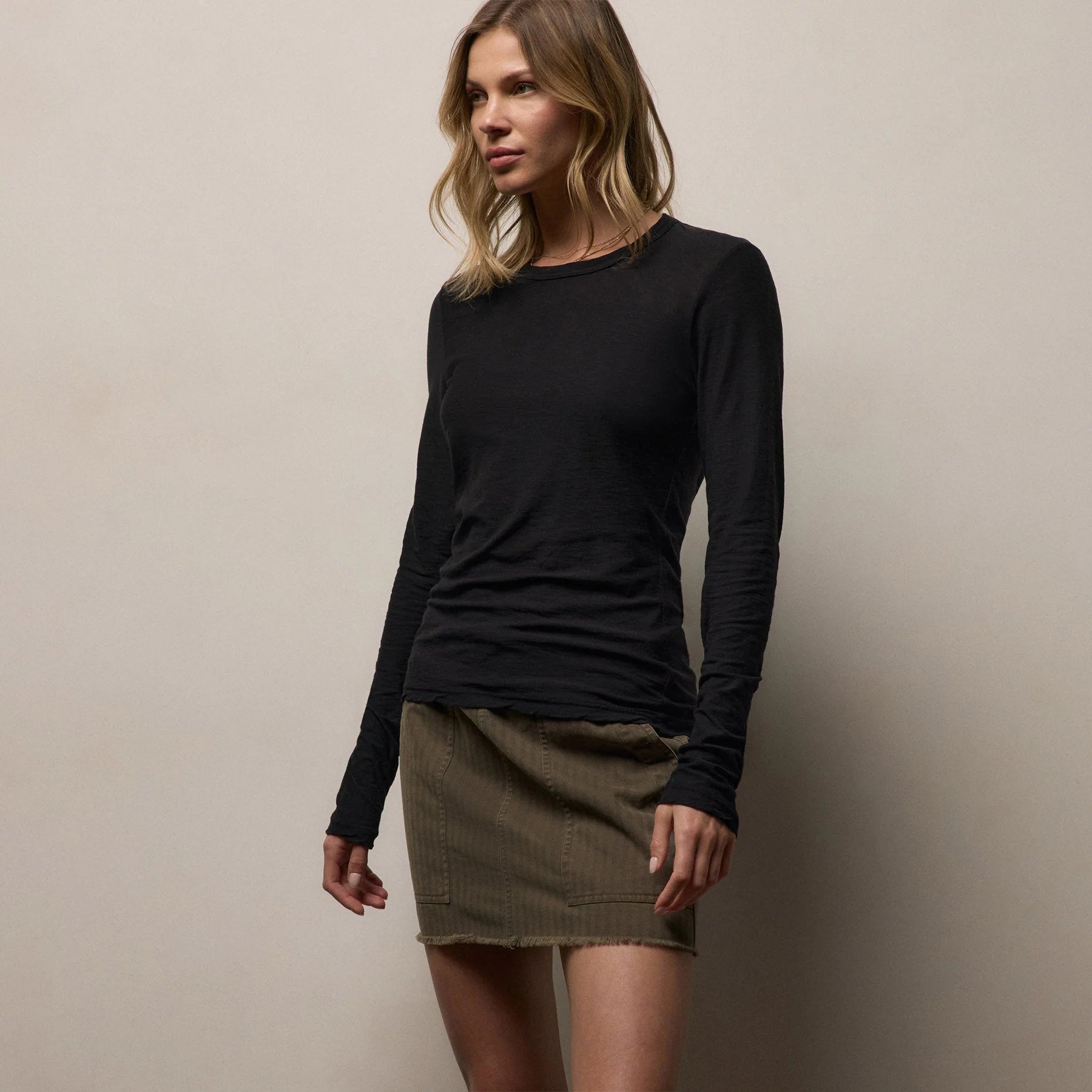 James Perse L/S T-Shirt in Black