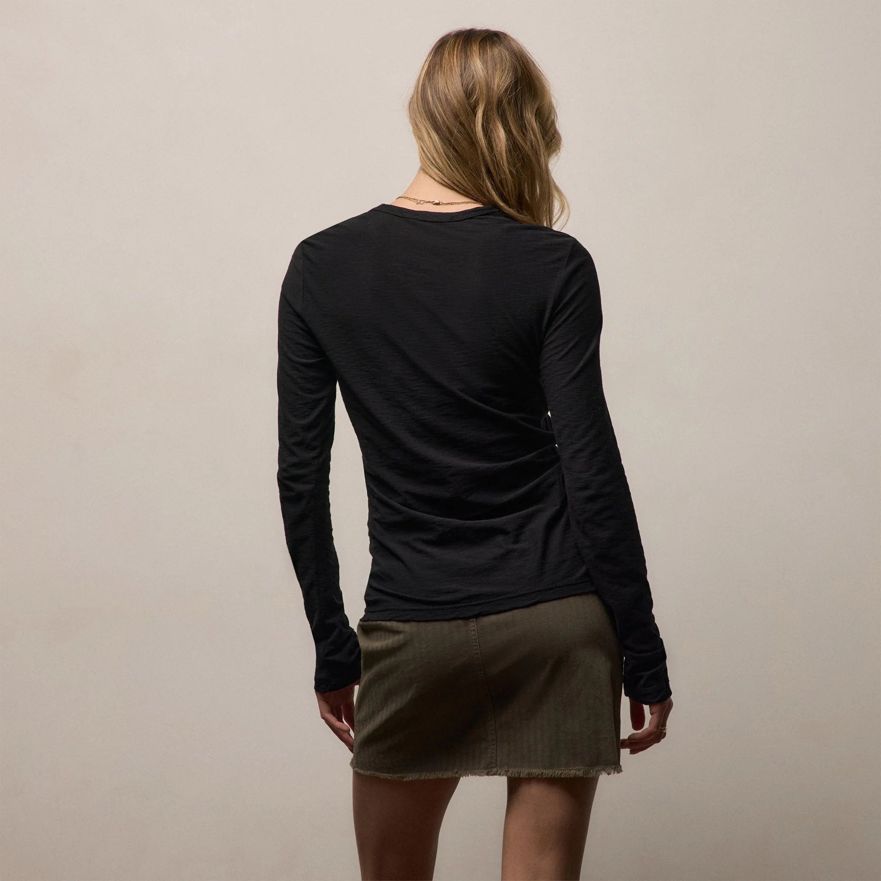 James Perse L/S T-Shirt in Black