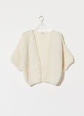Maiami Short Sleeve Alpaca Bomber Cardigan