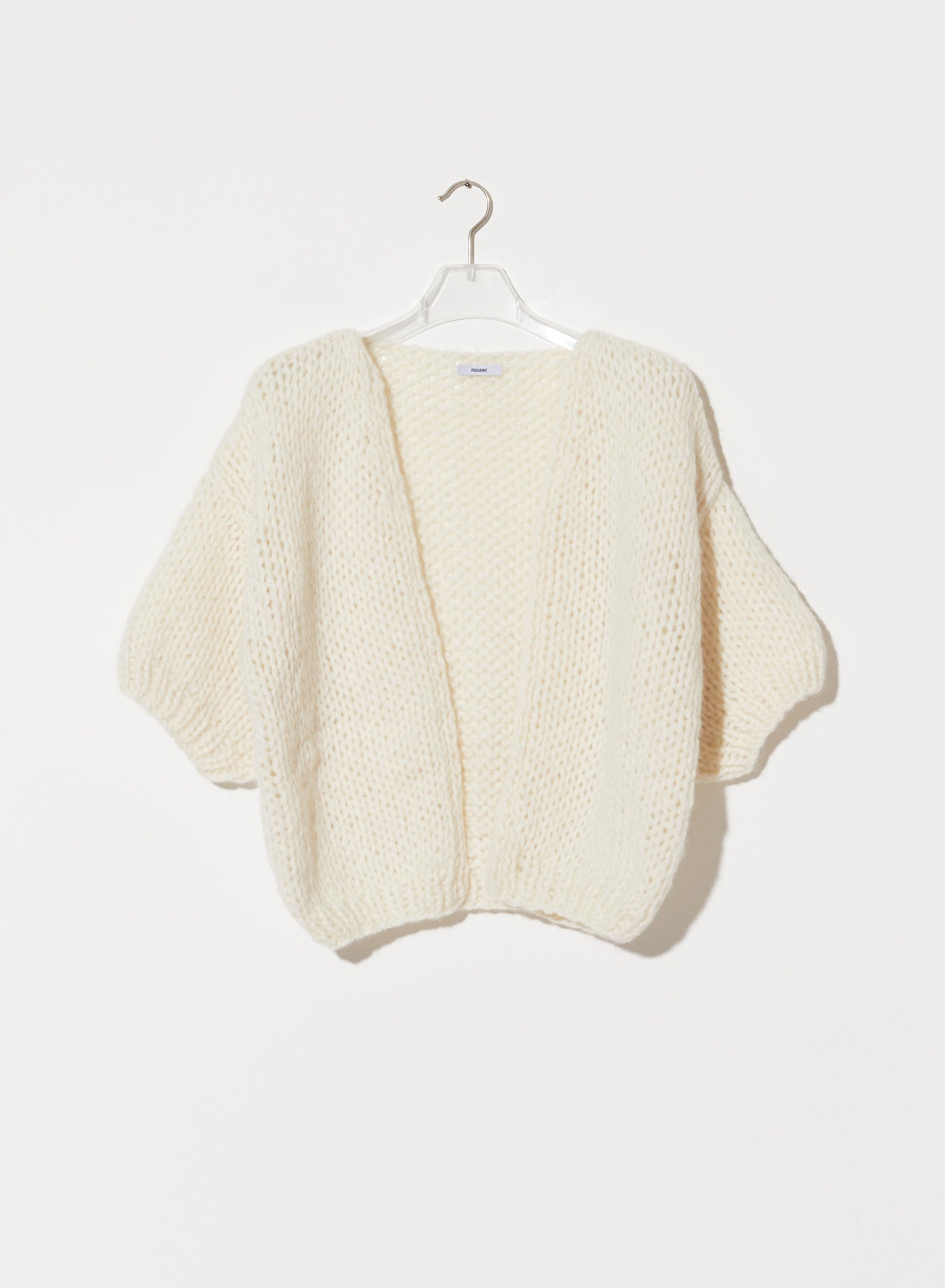 Maiami Short Sleeve Alpaca Bomber Cardigan