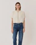 Maiami Chunky Alpaca Short Cardigan Creme