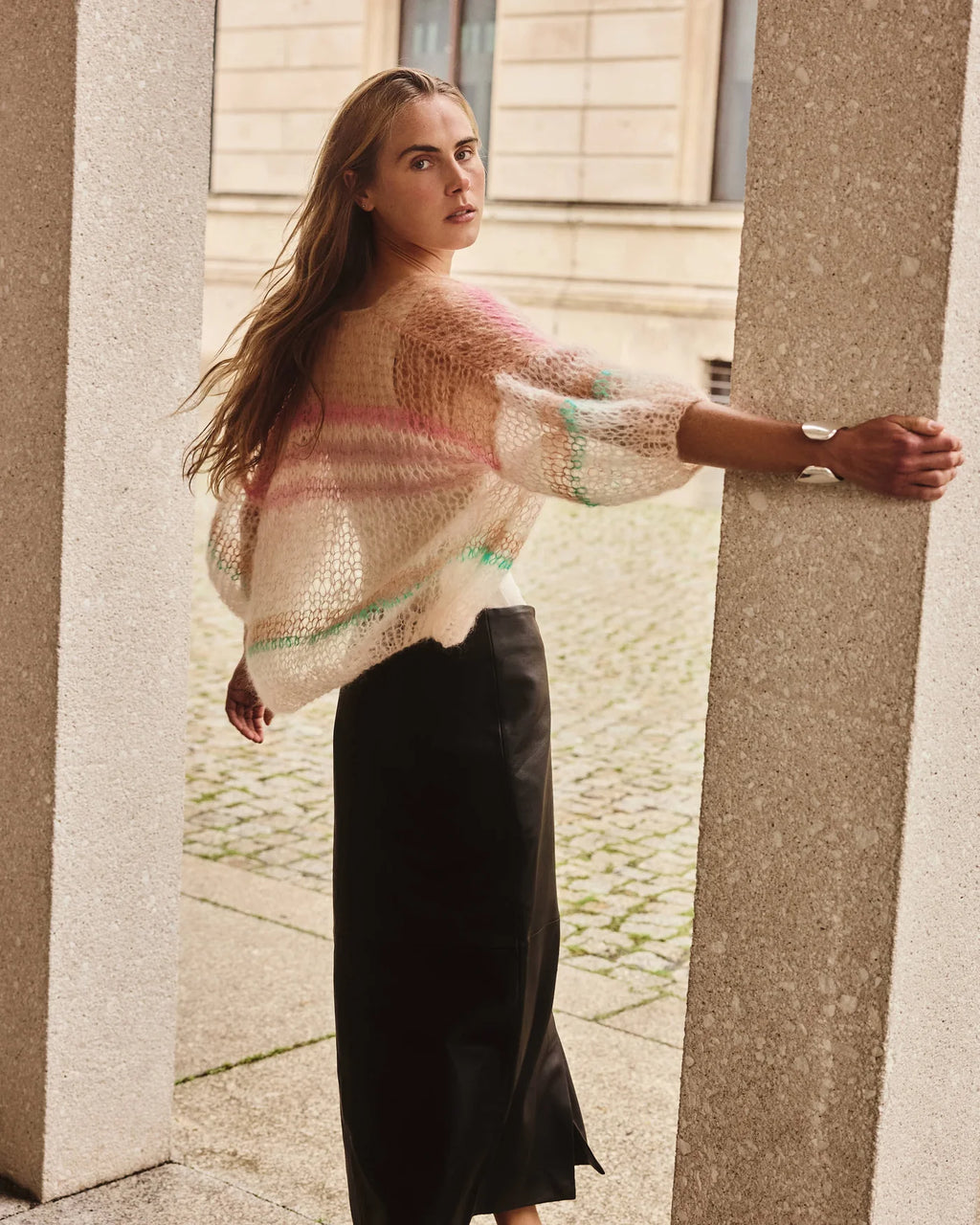 Maiami Mohair Short Sleeve Bomber Cardigan