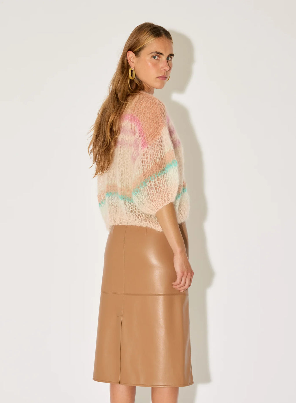 Maiami Mohair Short Sleeve Bomber Cardigan