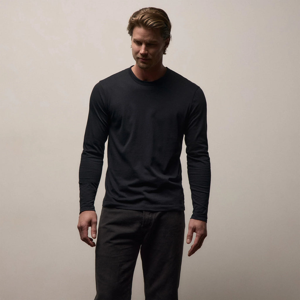 James Perse L/S Brushed Jersey Crew