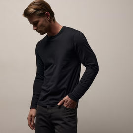 James Perse L/S Brushed Jersey Crew