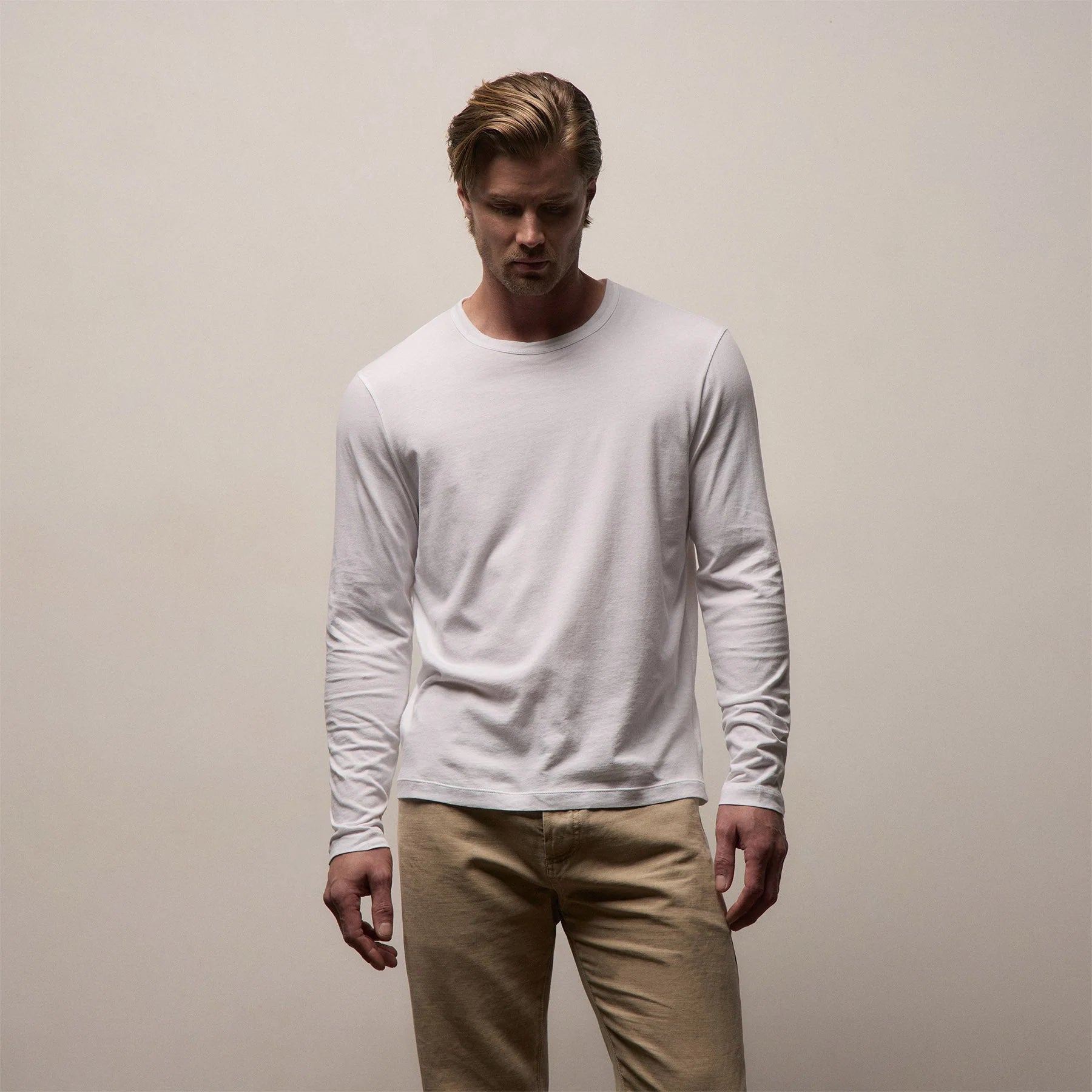 James Perse L/S Brushed Jersey Crew