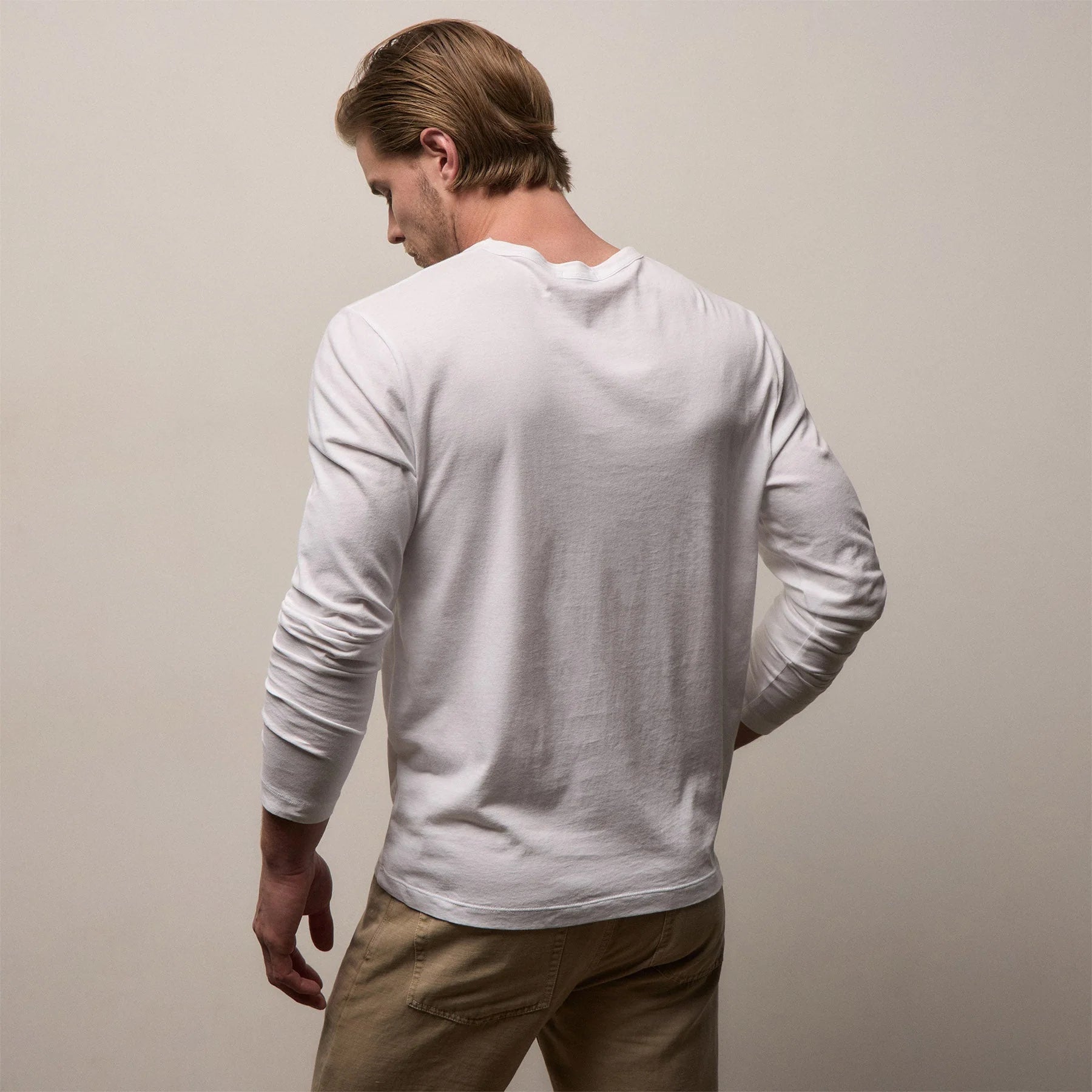 James Perse L/S Brushed Jersey Crew