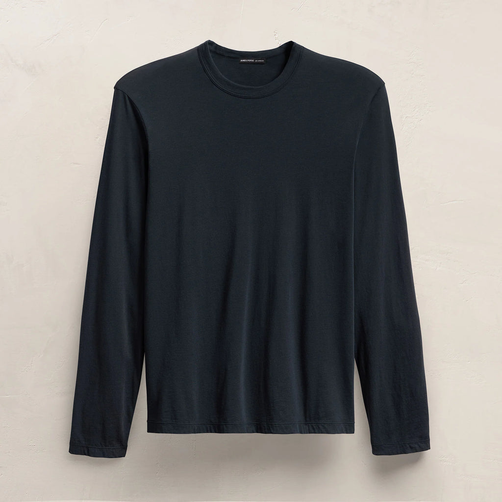 James Perse Luxe Lotus L/S Crew
