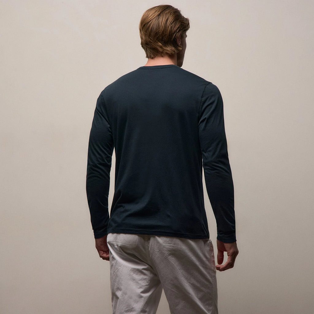 James Perse Luxe Lotus L/S Crew
