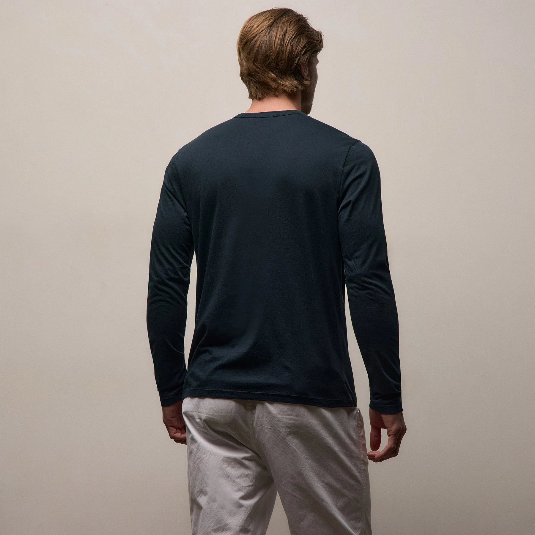 James Perse Luxe Lotus L/S Crew