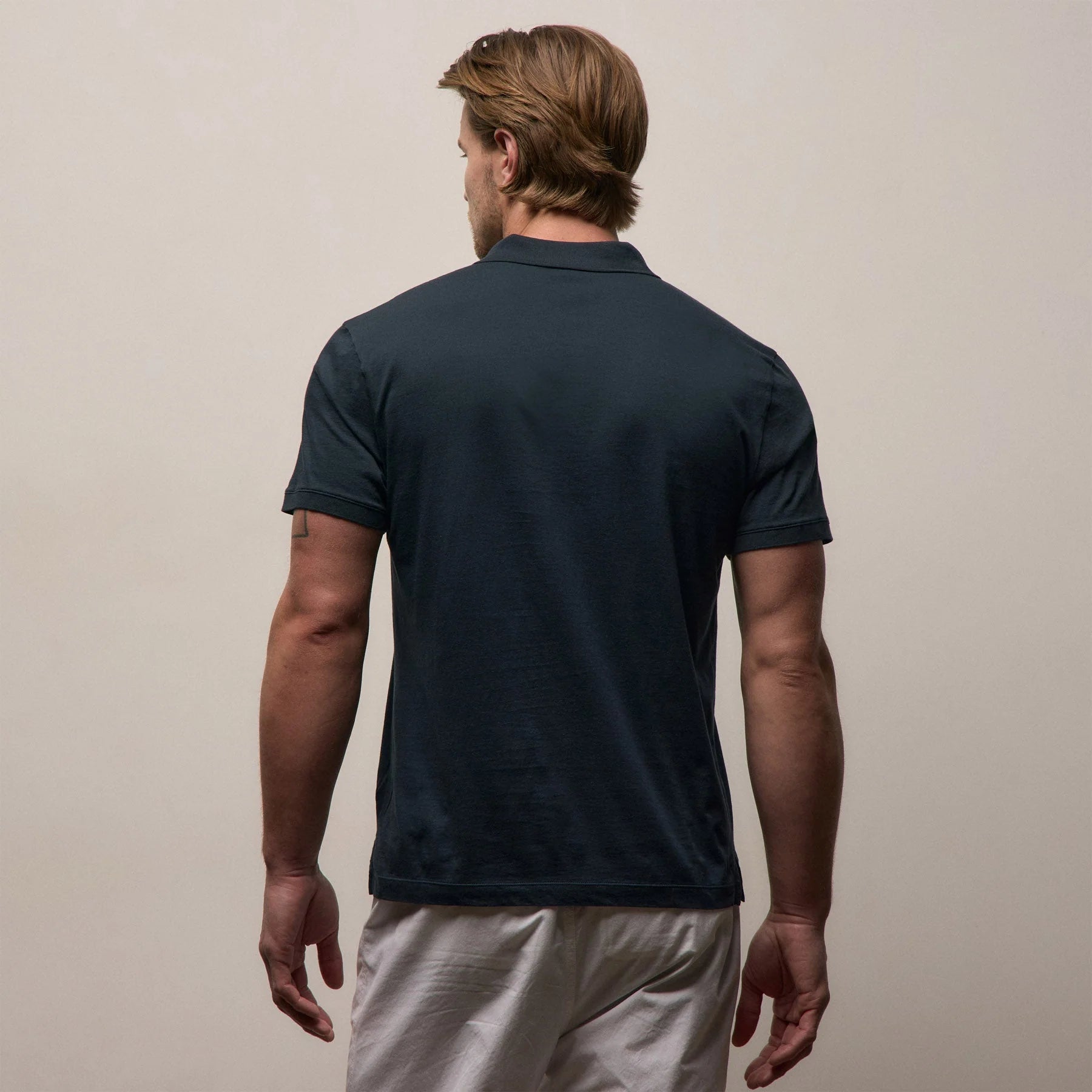 James Perse Luxe Lotus Jersey Polo