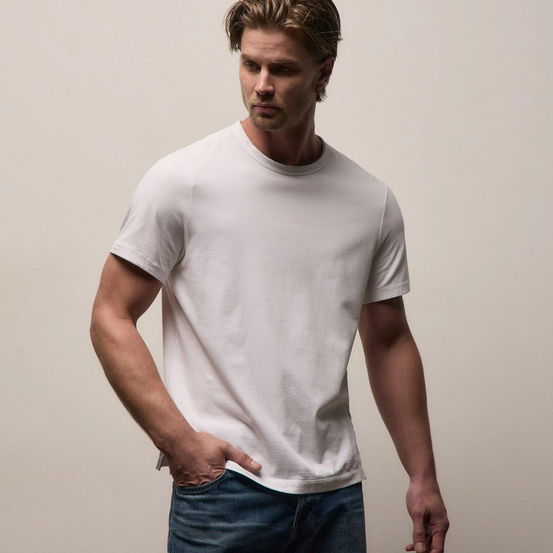 James Perse Heavy Luxe Jersey Crew