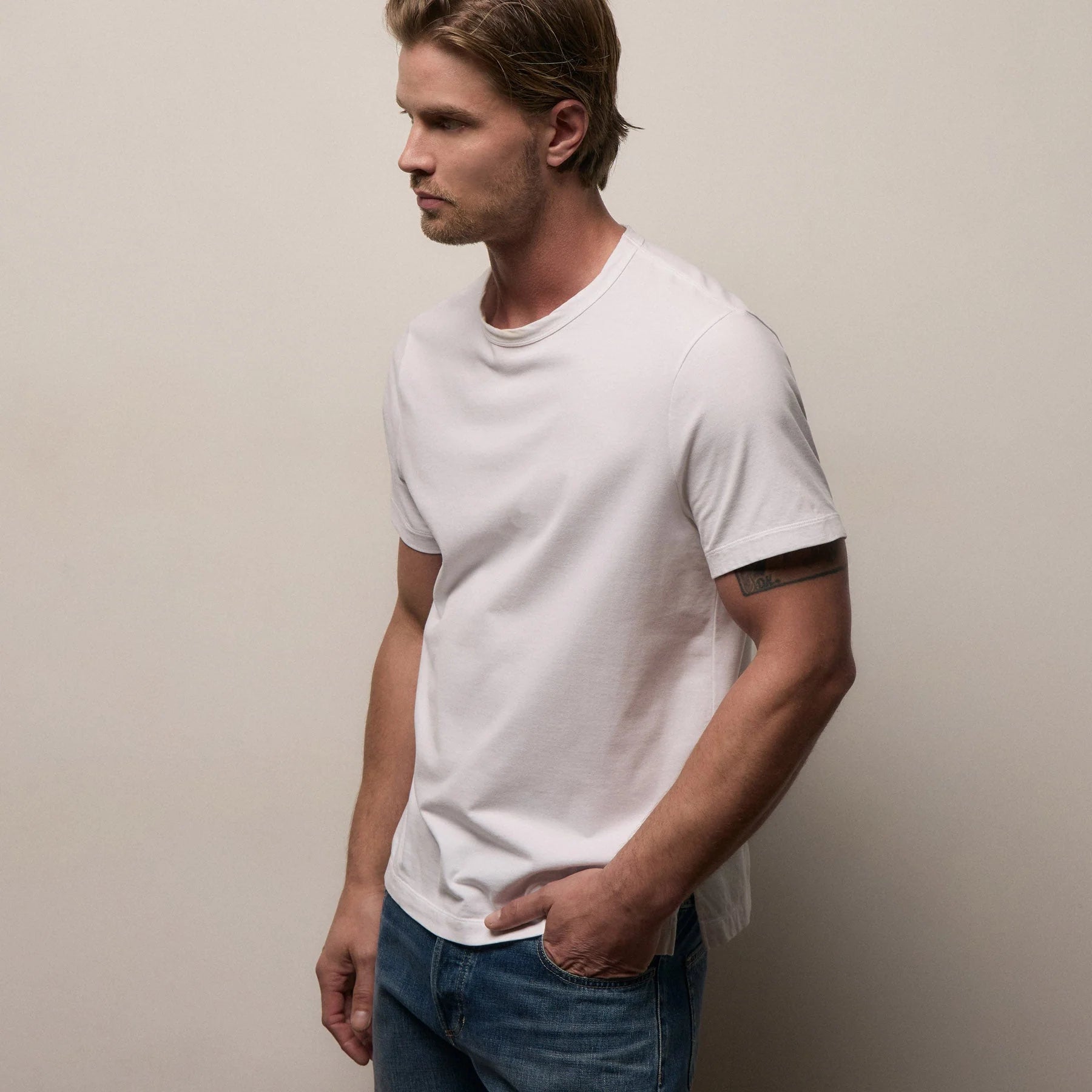 James Perse Heavy Luxe Jersey Crew