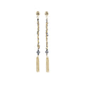 Marie Laure Chamorel Gold/Grey no. 815 Earrings