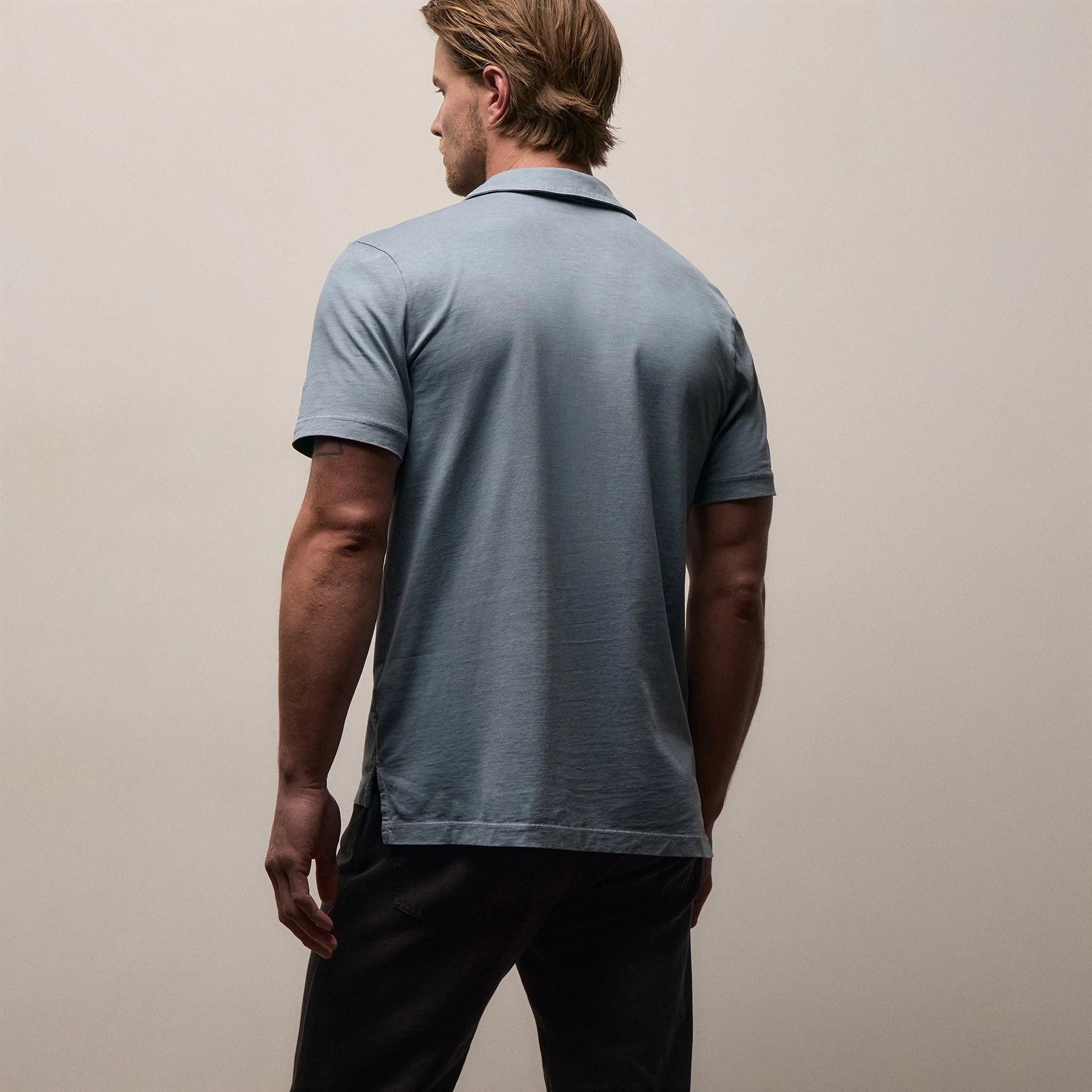 James Perse Sueded Jersey Polo