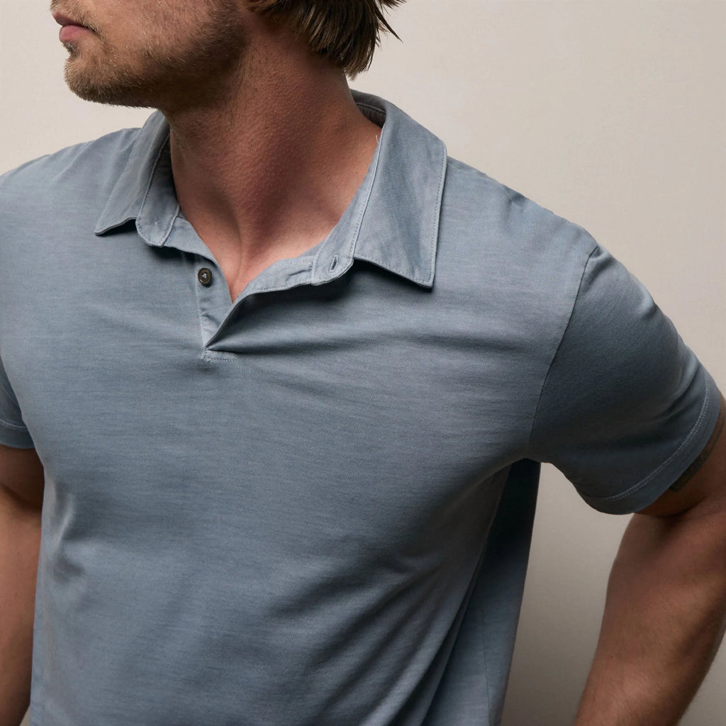 James Perse Sueded Jersey Polo