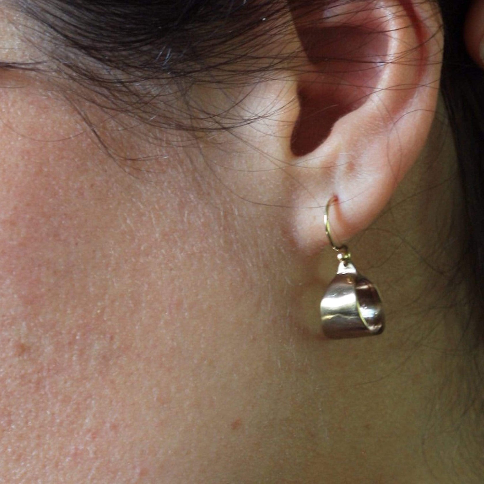 Julie Cohn Tribal Bronze Hoop Earrings