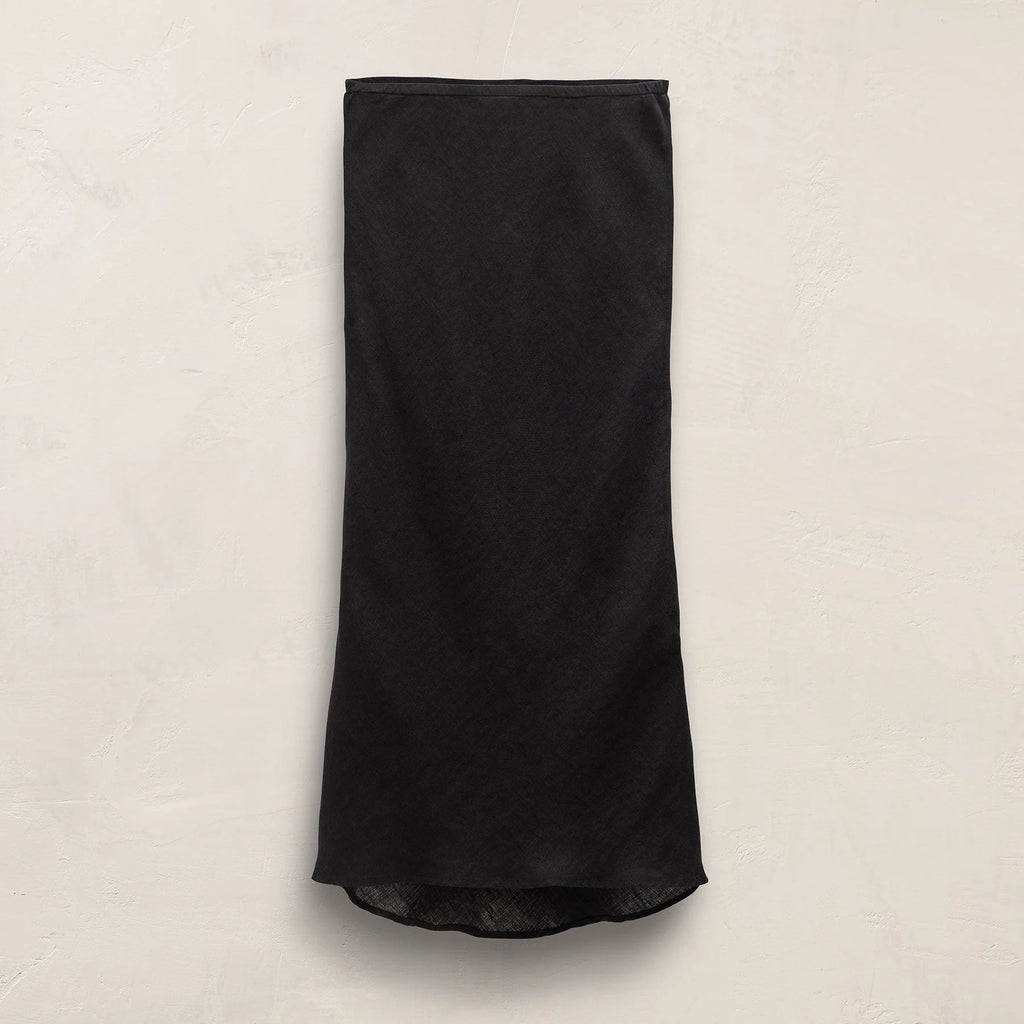 James Perse Black Linen Skirt