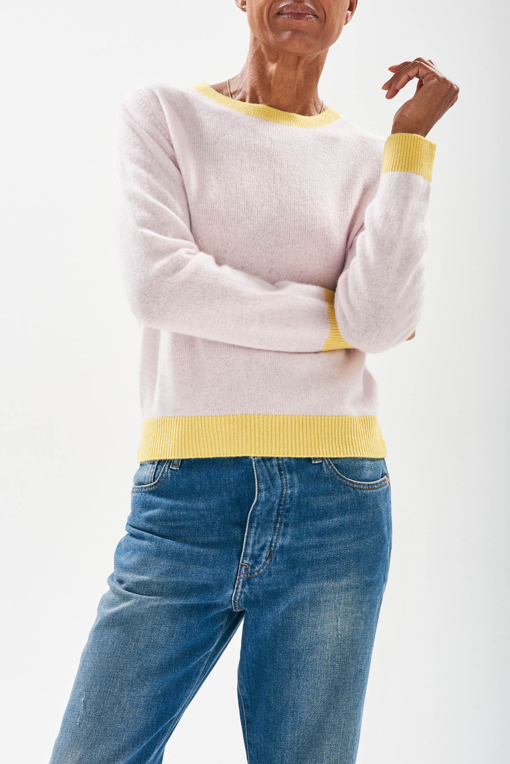 Jumper 1234 Cashmere Contrast Crew