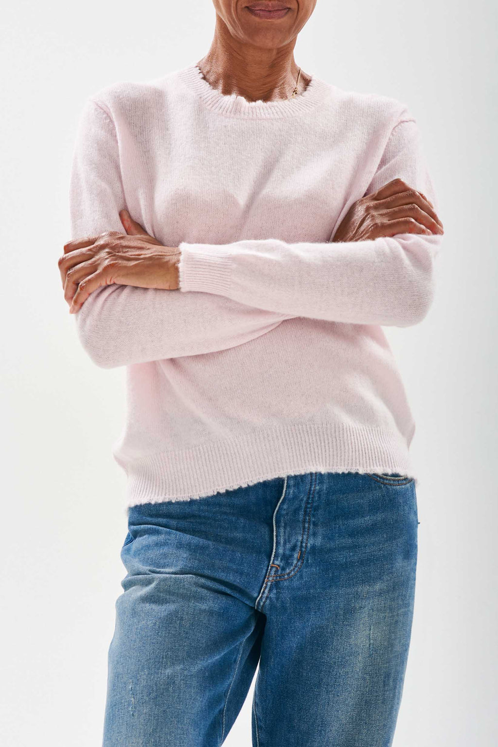 Jumper 1234 Cashmere Distressed Crew