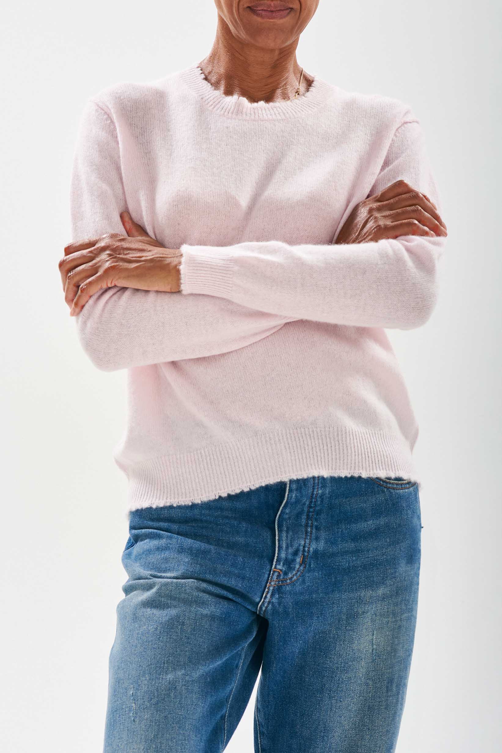 Jumper 1234 Cashmere Distressed Crew