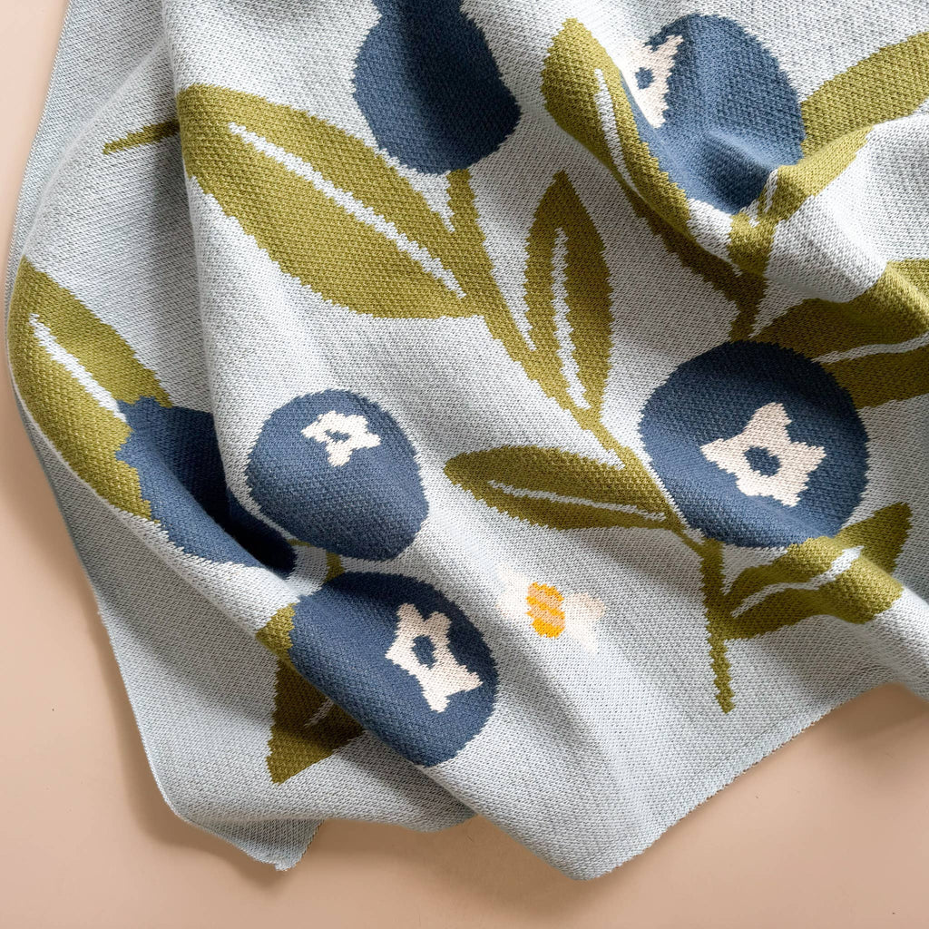 The Blueberry Hill Organic Cotton Bear Blanket