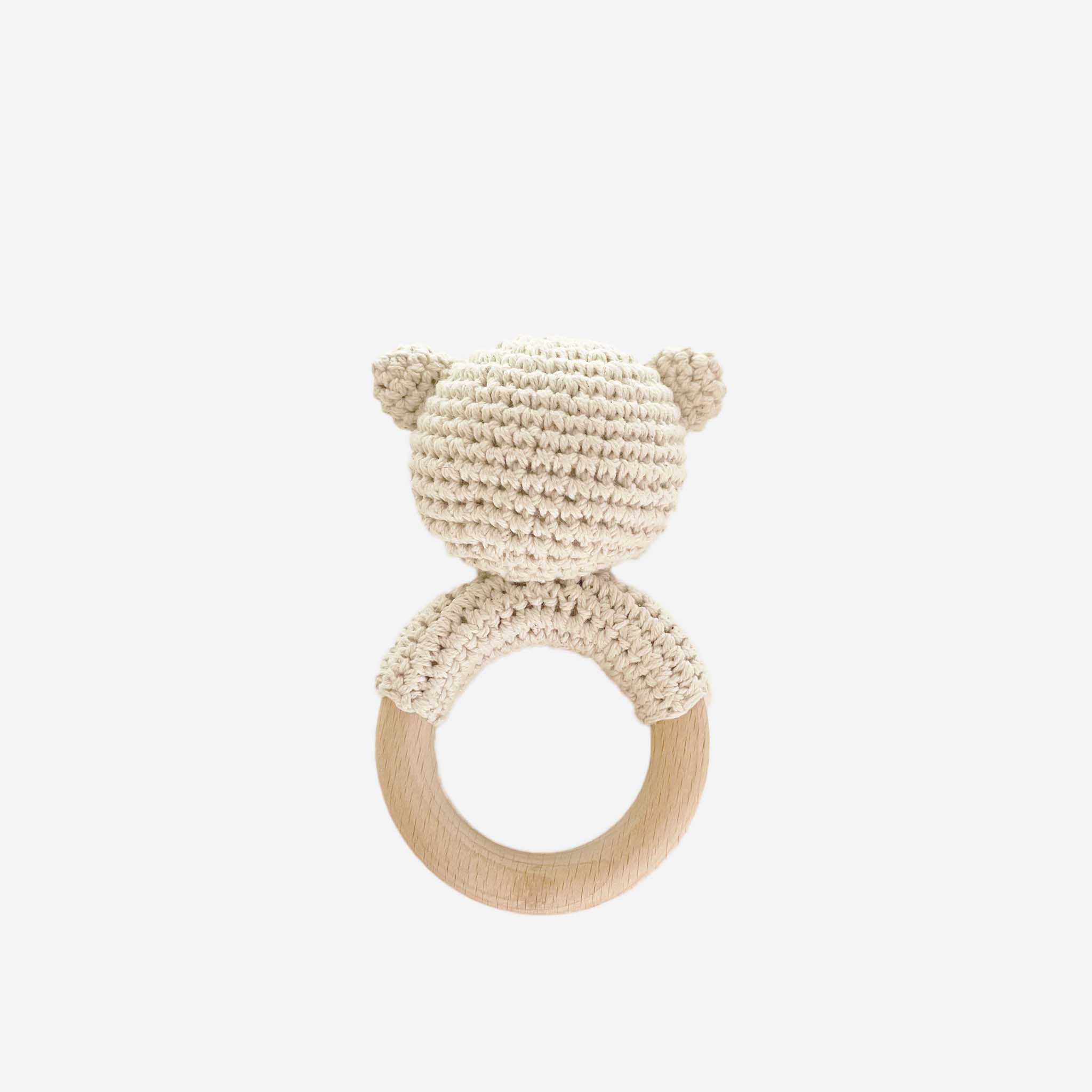 The Blueberry Hill Cotton Bear Rattle