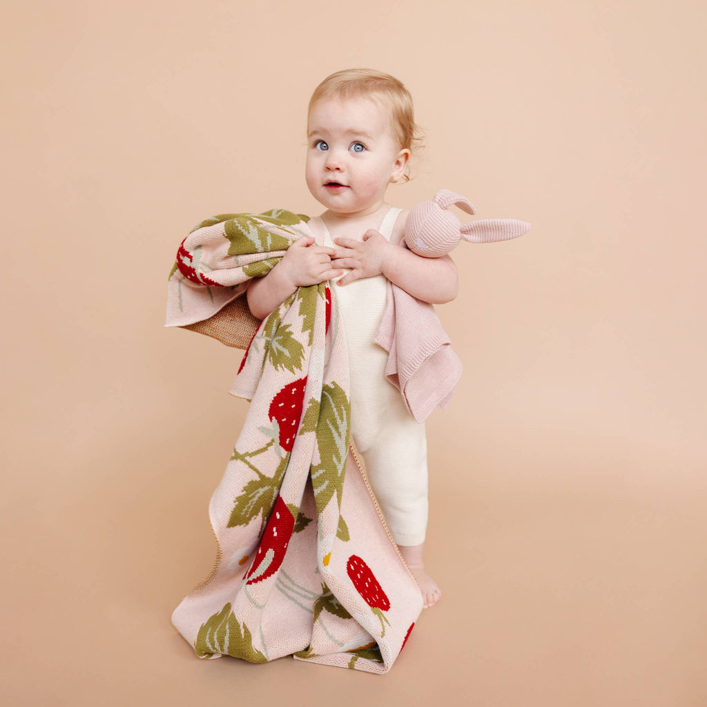 The Blueberry Hill Strawberry Blanket
