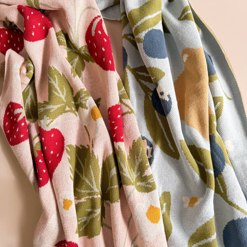 The Blueberry Hill Strawberry Blanket