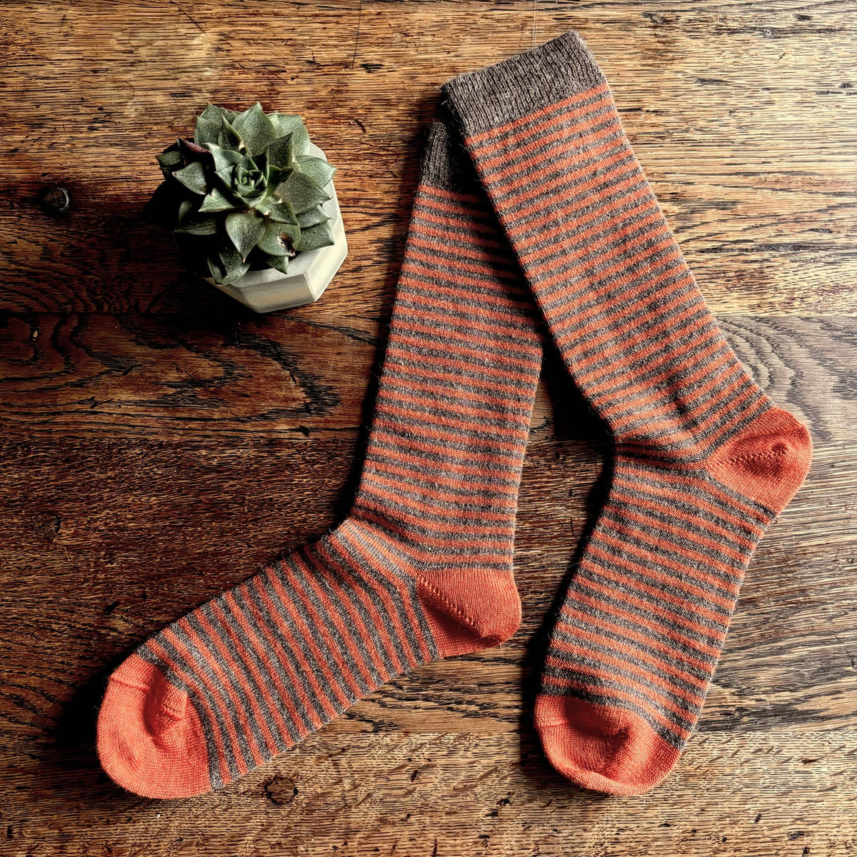 Samantha Holmes Alpaca Striped Socks