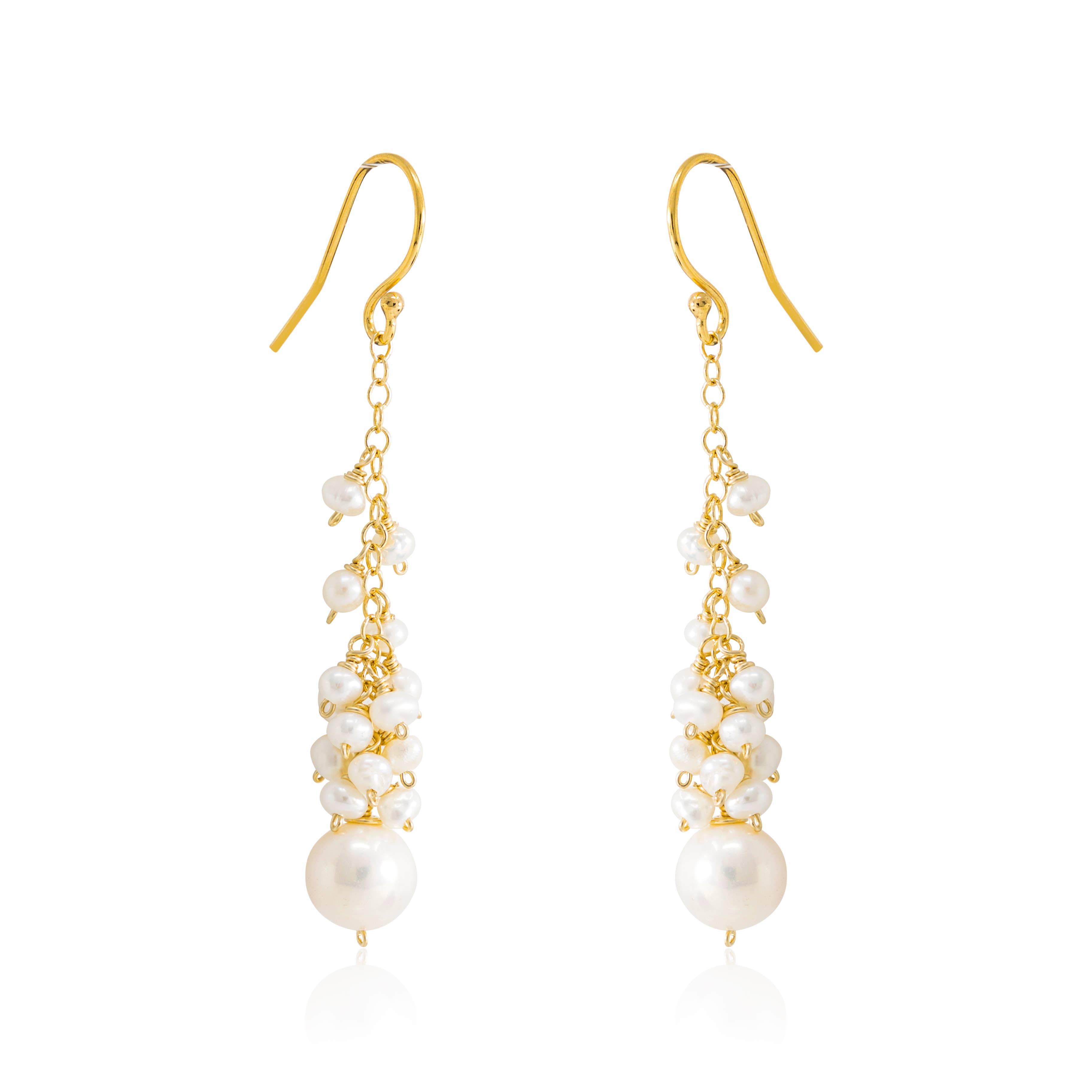 Chuang Yi Pearl Cluster Earrings