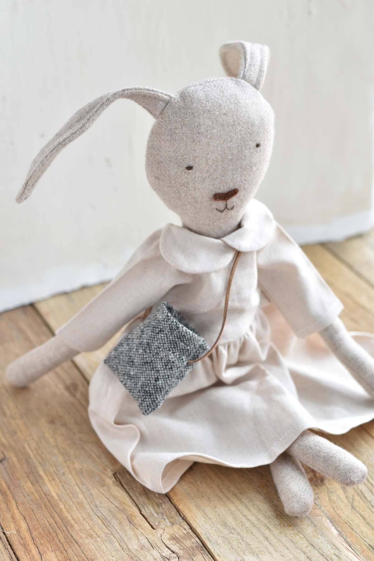 Woolgrass Ruthie the Rabbit- Linen Gather Dress