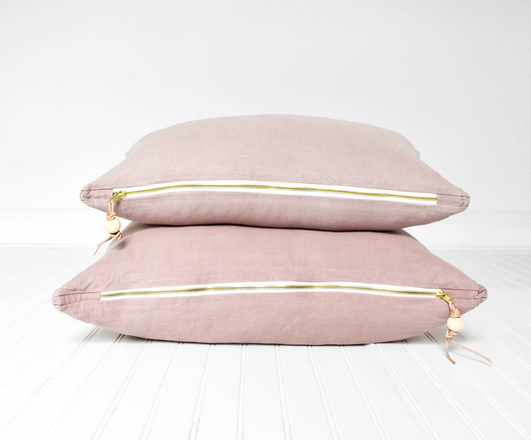 Celina Mancurti Rose Washed Linen Pillow