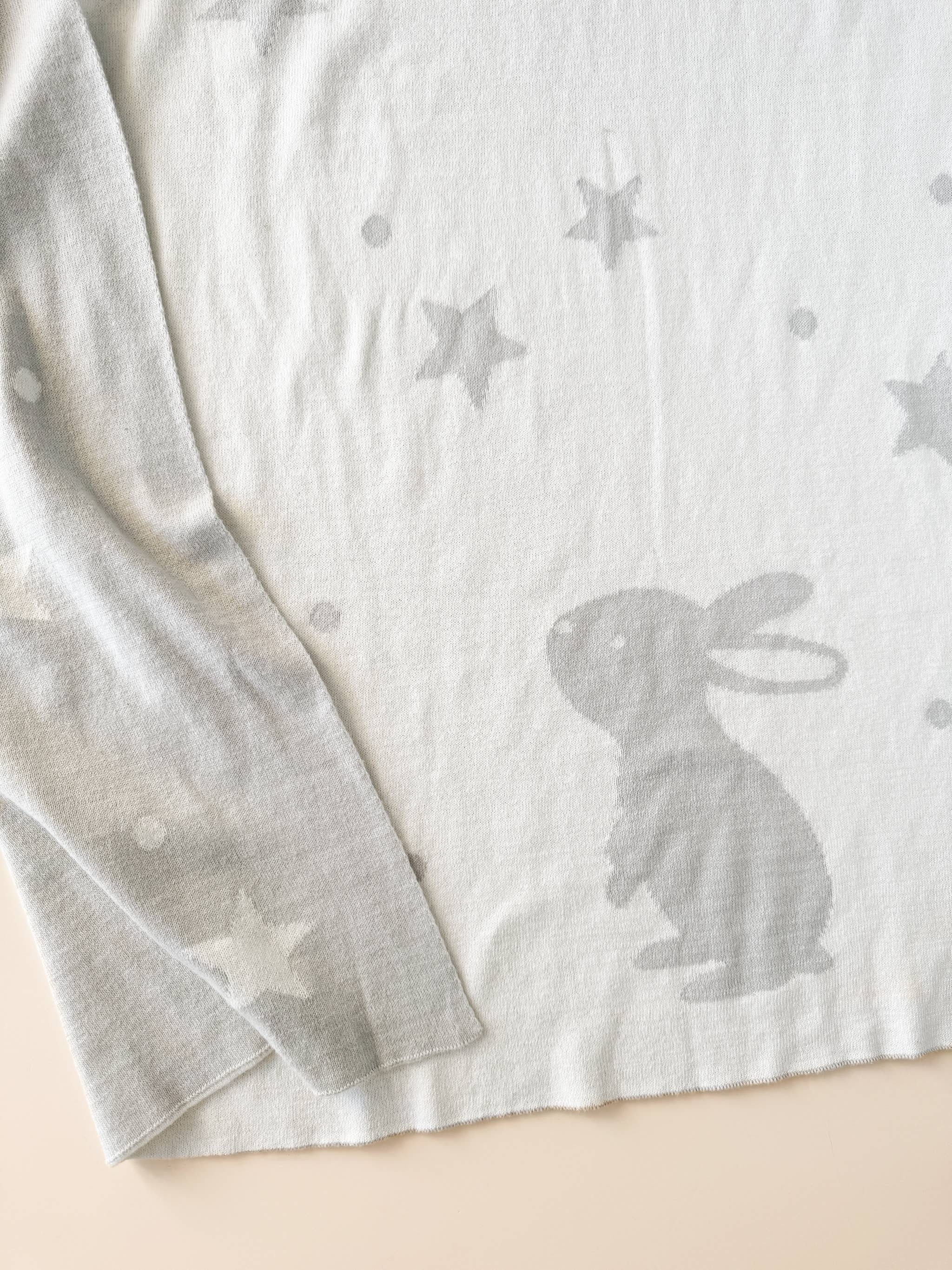 The Blueberry Hill Organic Cotton Bunny Blanket