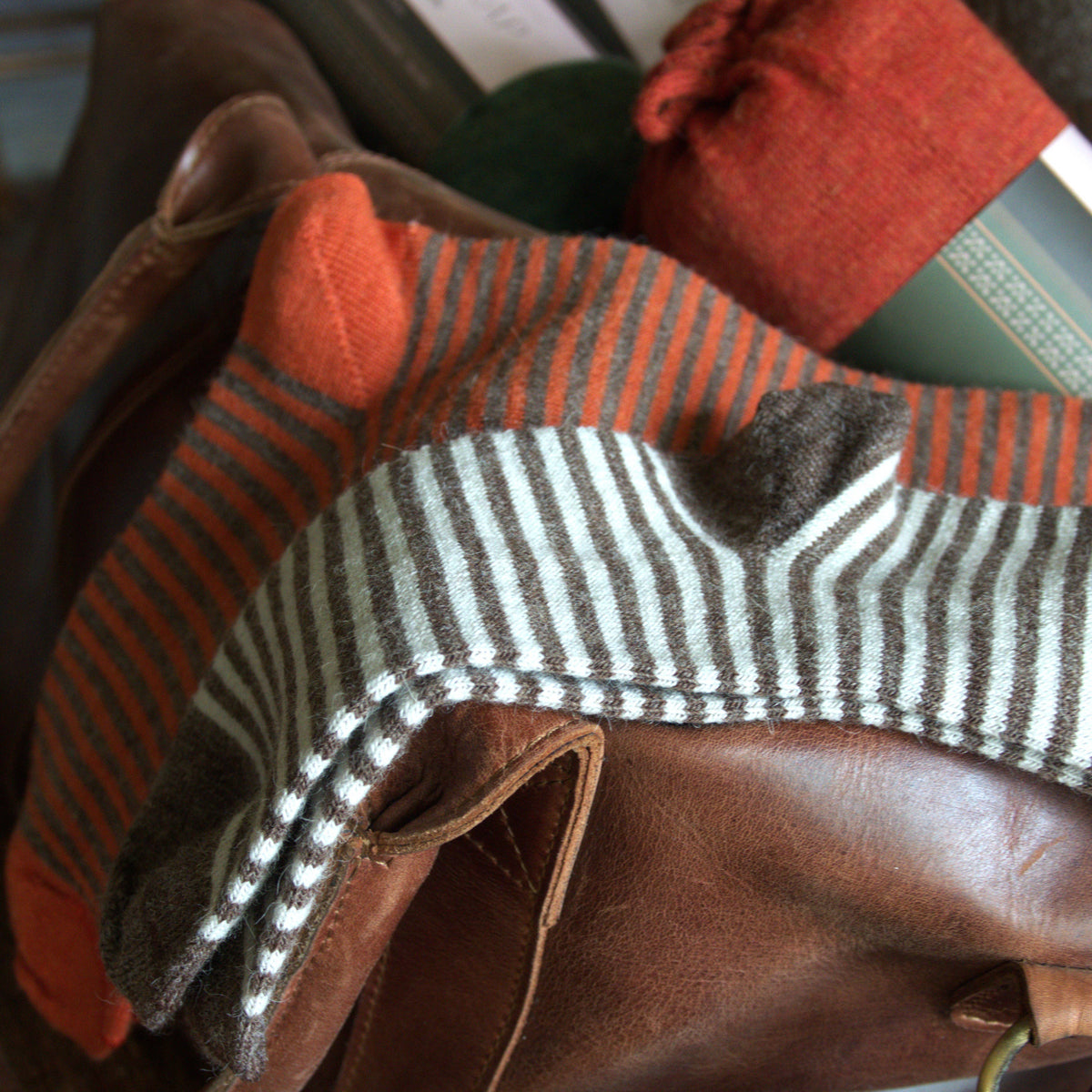Samantha Holmes Alpaca Striped Socks