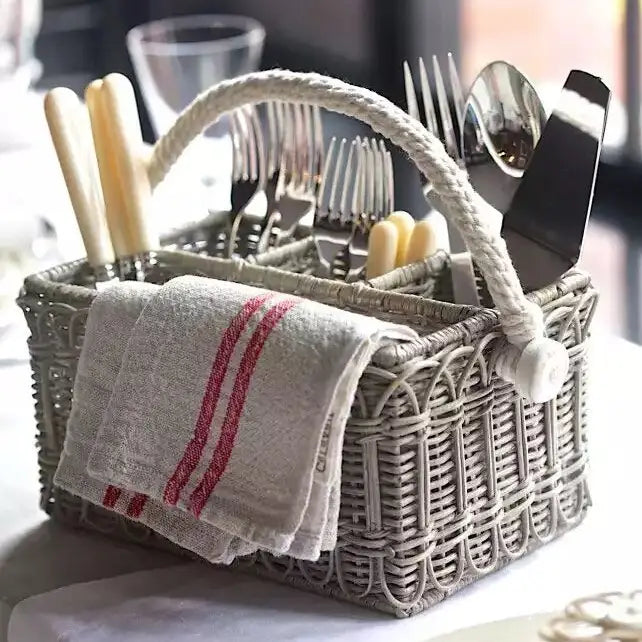 Caravan Vintage Red Stripe Linen Napkins - Set of 4