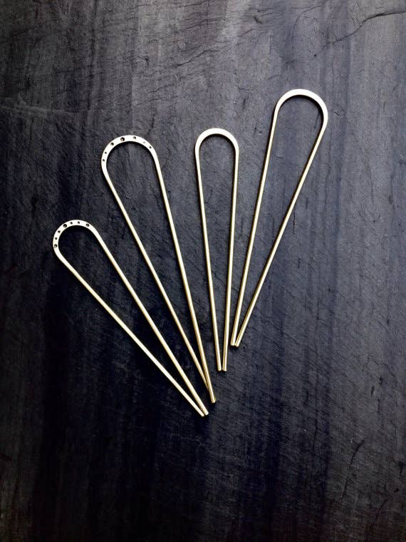L. Greenwalt Brass Hair Pin