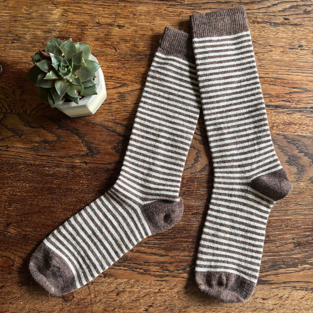 Samantha Holmes Alpaca Striped Socks
