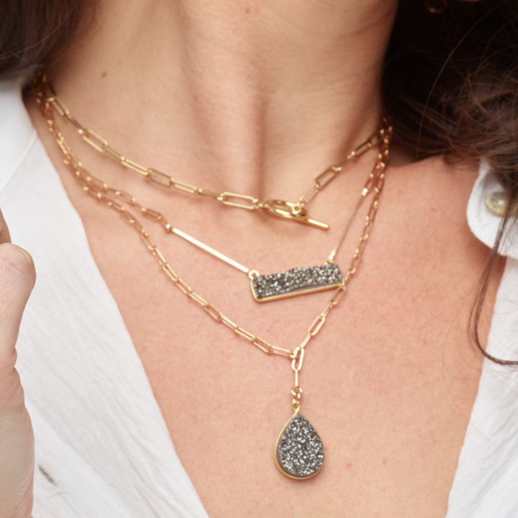 Mabel Chong Paperclip Toggle Necklace
